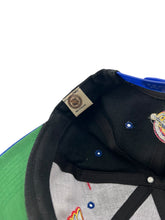 Load image into Gallery viewer, Vintage LOGO 7 St. Louis Blues Goalie Mask Logo Snapback Hat 90s Black Blue
