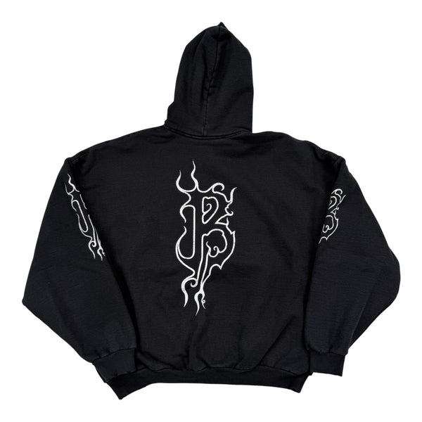 New Balenciaga DIY Metal Logo Hoodie Black Size 3