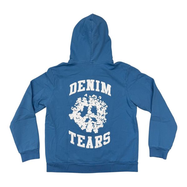New Denim Tears Denim University Zip Hoodie Blue Size Medium