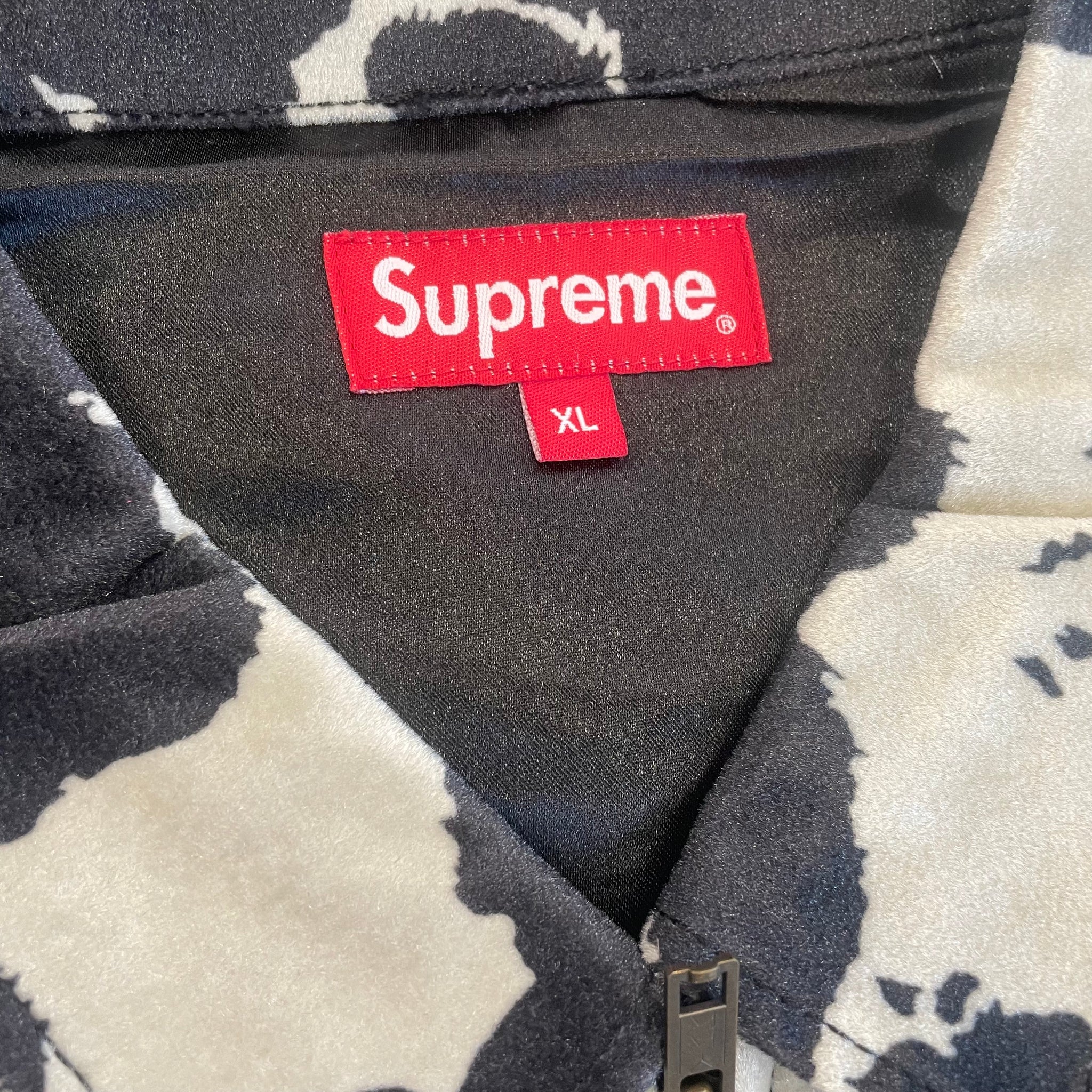 New SUPREME Velveteen Cow Print Work Jacket FW15 XL – Reset Web Store