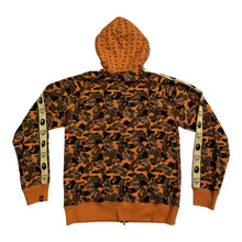 Load image into Gallery viewer, New BAPE x MCM Camo Full Zip Hoodie Cognac Sz XL
