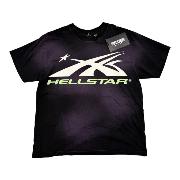 New Hellstar Classic Logo Glow in the Dark Tee Black Size Medium