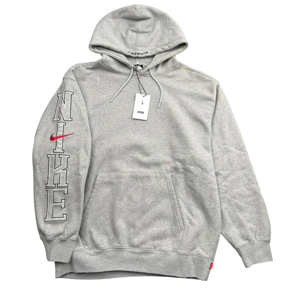 NEW Supreme Nike Hooded Sweatshirt Grey Sz Large