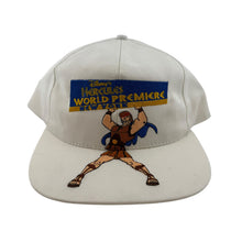 Load image into Gallery viewer, Vintage 1997 Disney Hercules World Premier White Snapback Hat
