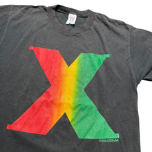 Load image into Gallery viewer, Vintage LOGO 7 Malcom X T Shirt 90s Black Large
