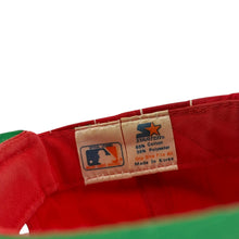 Load image into Gallery viewer, Vintage STARTER St. Louis Cardinals Pinstripe Snapback Hat 90s Red Black
