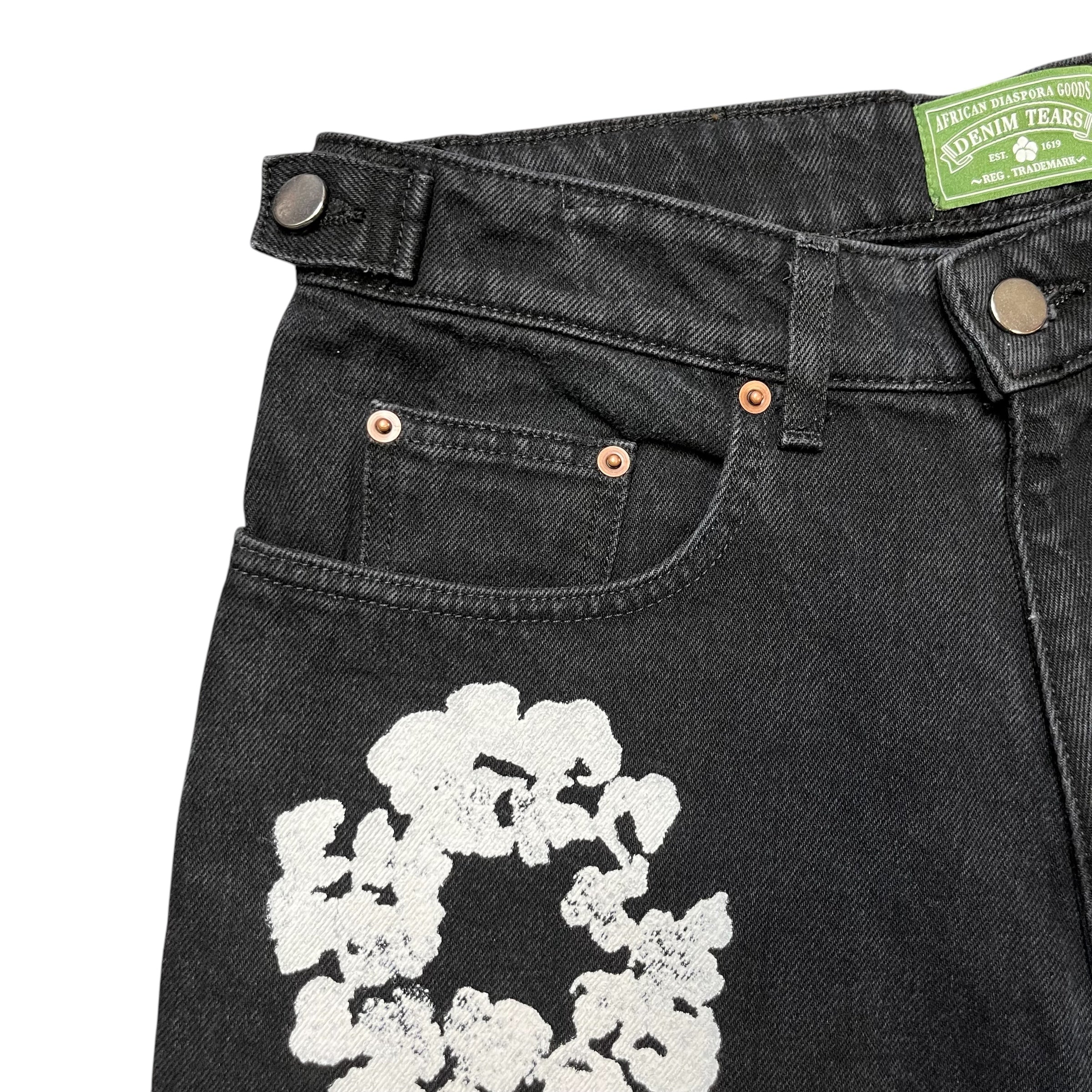 NEW Denim Tears Jean Shorts Black Sz S – Reset Web Store