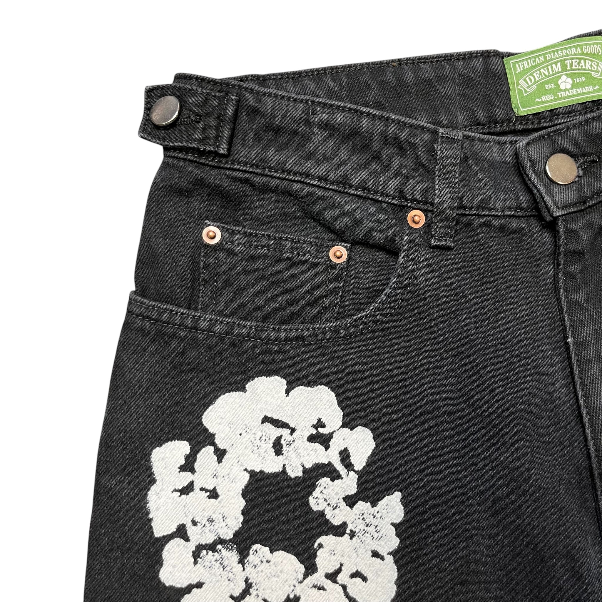 NEW Denim Tears Jean Shorts Black Sz S – Reset Web Store