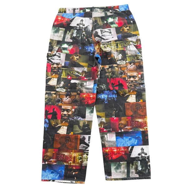 Supreme Nas and DMX Collage Double Knee Denim Painter Pant Sz 32