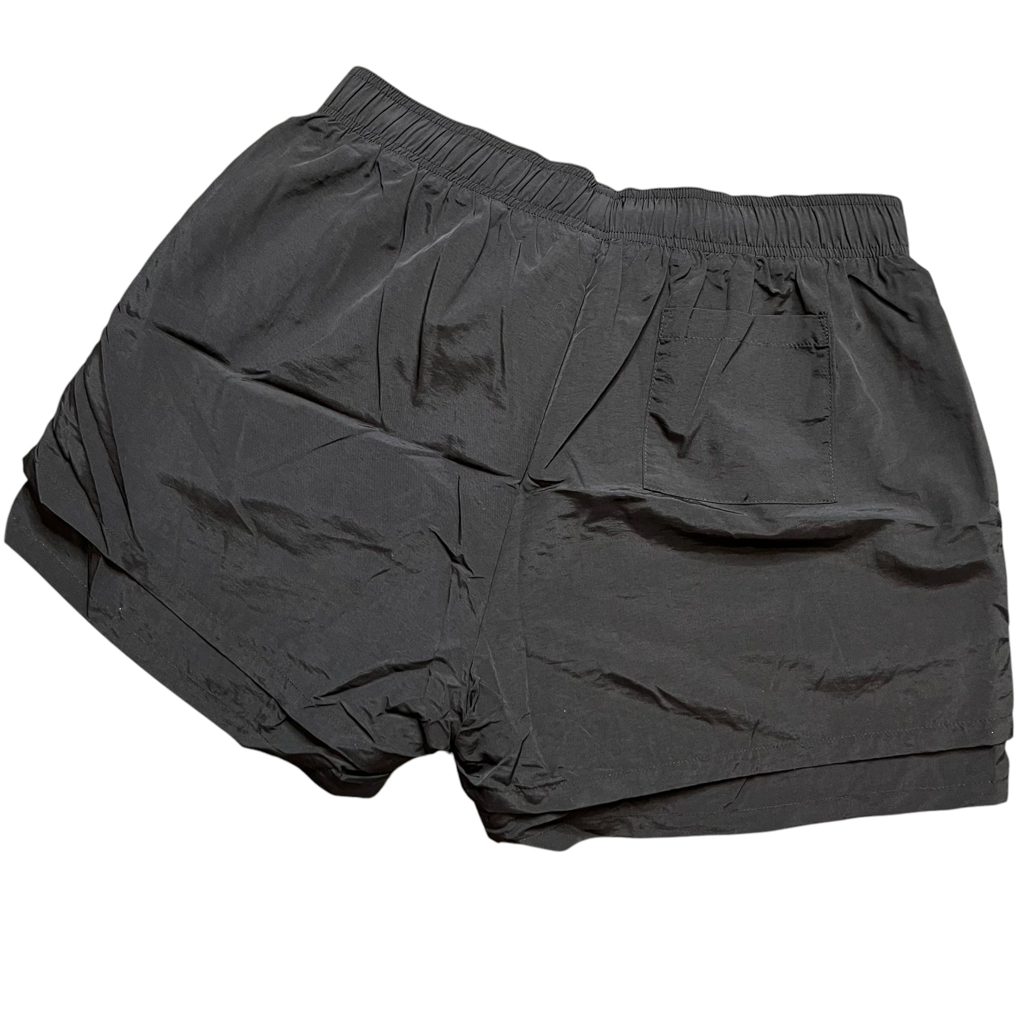 Sp5der Black OG Double Layer Shorts size M – Reset Web Store