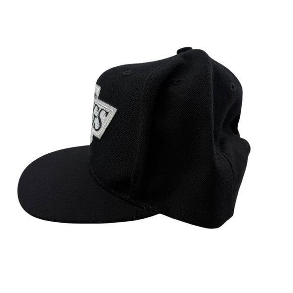 Vintage AMERICAN NEEDLE Los Angeles Kings Snapback Hat 90s Black