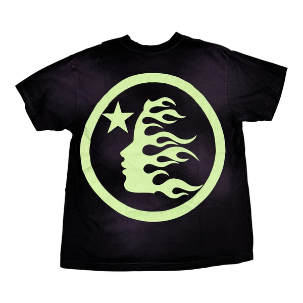 New Hellstar Classic Logo Glow in the Dark Tee Black Size Medium