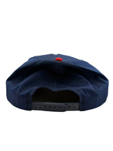 Load image into Gallery viewer, Vintage WINSTON Jeff Gordon NASCAR Racing Big Logo Snapback Hat 90s Blue Red
