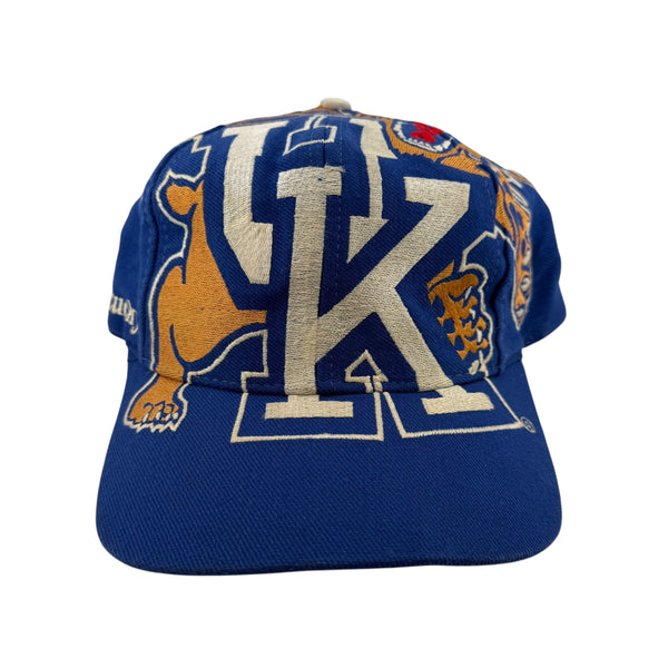 Vintage The Game Kentucky Wildcats Big Logo 90s Snapback Hat Blue