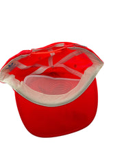 Load image into Gallery viewer, Vintage ADIDAS Big Trefoil Logo Nylon Snapback Hat 80s 90s Neon Red
