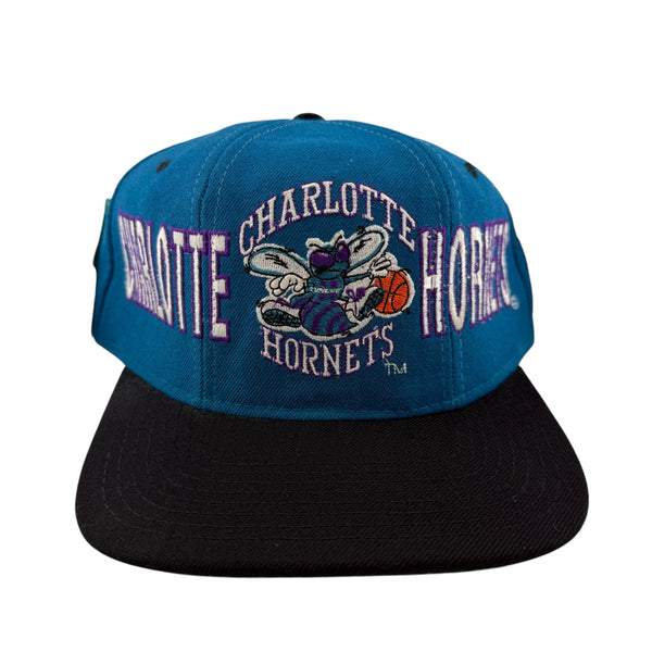 Vintage NWT Starter Charlotte Hornets Tri Power Wool 90s Snapback Hat
