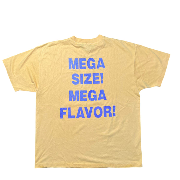 Vintage HANES Jumbo Eye Poppers T Shirt 90s Yellow XL