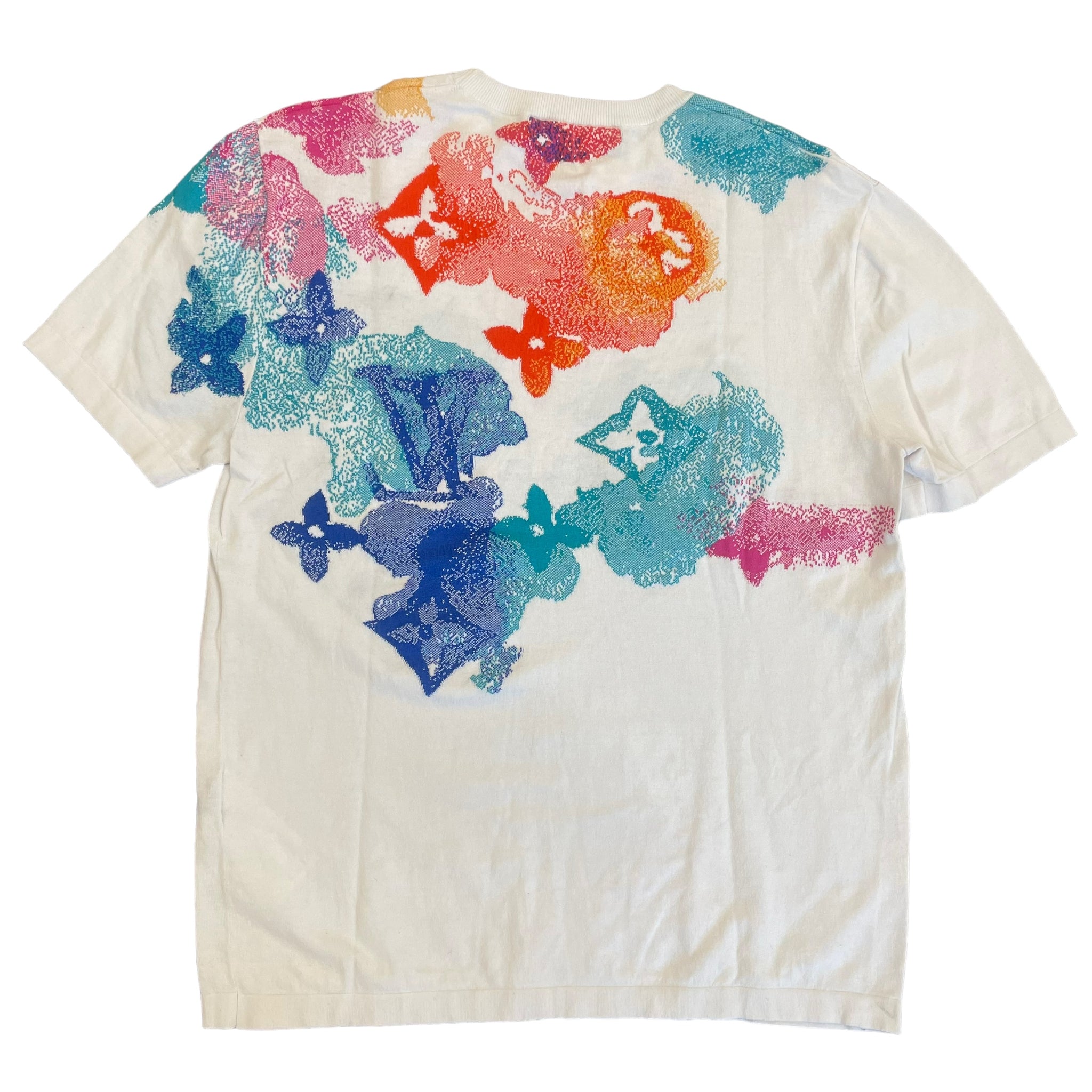 LOUIS VUITTON Knitted Watercolor Monogram T Shirt 2021 S – Reset