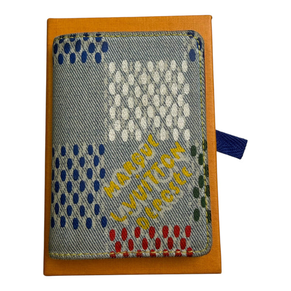 Louis Vuitton LV Vers Damier Denim Pocket Organizer Multicolor One Size
