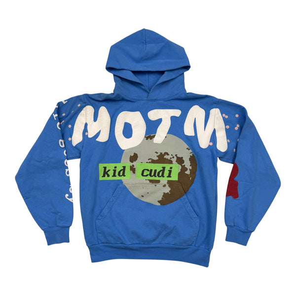 New Kid Cudi CPFM For MOTM III Life Goes By Hoodie Blue Size Medium