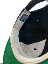 Load image into Gallery viewer, Vintage SPORTS SPECIALTIES Los Angeles Raiders Pinstriped Snapback Hat 90s Black Silver NWT
