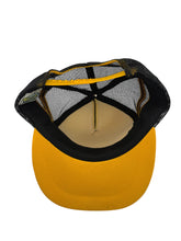 Load image into Gallery viewer, Vintage INTERNATIONAL Missouri Tigers Mizzou Striped Snapback Mesh Trucker Hat 70s 80s Black Gold
