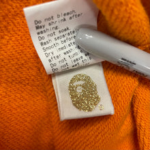 Load image into Gallery viewer, New BAPE logo full zip hoodie Orange A Bathing Ape NIGO Size XL
