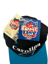 Load image into Gallery viewer, Vintage TWINS ENTERPRISE Carolina Panthers Snapback Hat 90s Black Blue NWT
