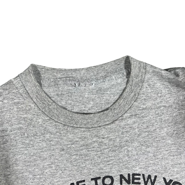 Vintage Welcome To New York City NYC Duck Mother Fucker Tourist T Shirt 90s Tourist Gray