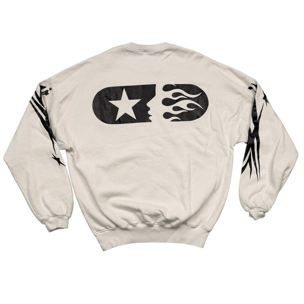 New Hellstar Sports Crewneck White Size Medium
