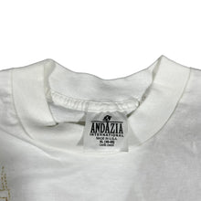 Load image into Gallery viewer, Vintage ANDAZIA Frank Lloyd Wright Imperial Hotel Tokyo Japan Art T Shirt 90s White XL
