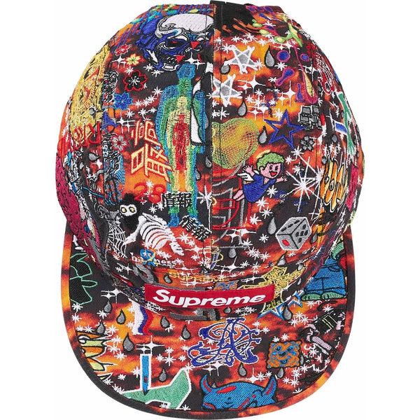 New Supreme AOI Embroidered Camp Cap SS25 Red