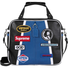 Load image into Gallery viewer, New Supreme Hysteric Glamour Vanson Leather Bag FW24 Blue &amp; Black
