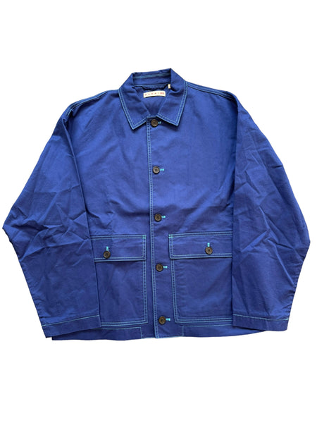 UNIQLO x MARNI Blue Oversized Utility Jacket Pre-Owned Tagged M 