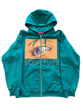 Load image into Gallery viewer, SUPREME Aeon Flux Zip-Up Hoodie Sweatshirt Teal NWT M
