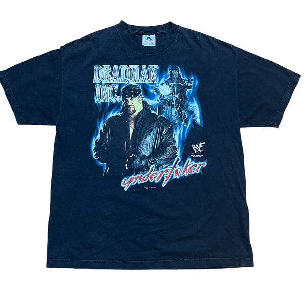 Vintage ALSTYLE The Undertaker Deadman Inc. Rollin' Rollin' Rollin' 2001 WWF Wrestling T Shirt 2000s Black XL