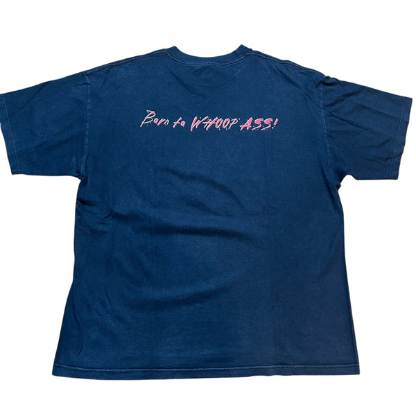 Vintage HYLAND WWF Stone Cold Steve Austin Born to Whoop Ass 1998 Wrestling T Shirt 90s Black XL