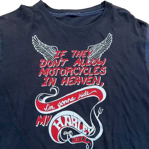 Vintage I'm Gonna Ride My Harley Davidson In Hell T Shirt 80s