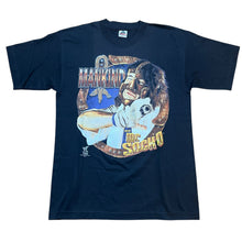 Load image into Gallery viewer, Vintage ALSTYLE Mick Foley Mankind Mr. Socko Worship The Sock 1998 WWF WWE Wrestling T Shirt 90s Black L
