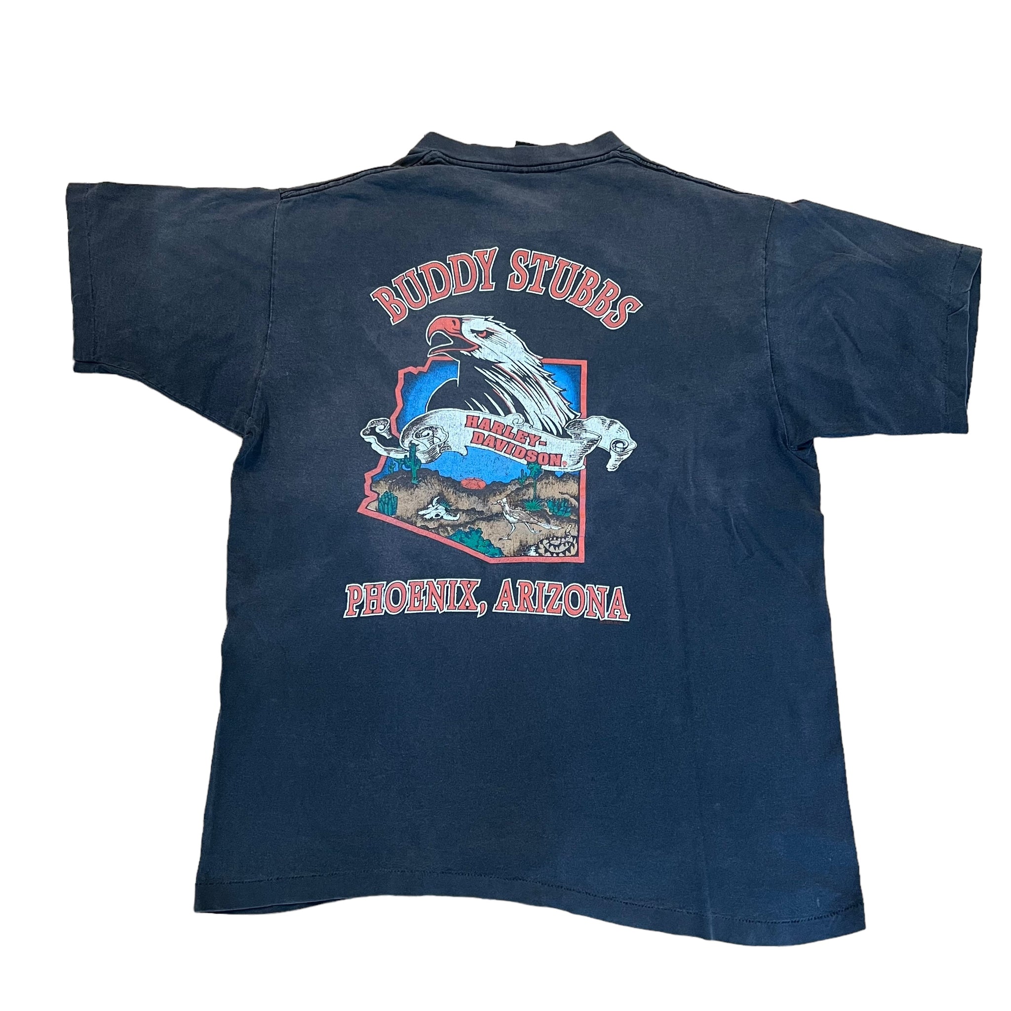 Vintage HARLEY DAVIDSON Bar & Shield Logo 1995 T Shirt 90s Black L 