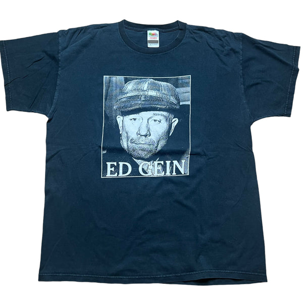 Vintage Ed Gein Photo T Shirt 90s Serial Killer Black XL