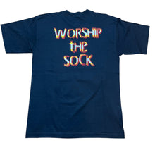 Load image into Gallery viewer, Vintage ALSTYLE Mick Foley Mankind Mr. Socko Worship The Sock 1998 WWF WWE Wrestling T Shirt 90s Black L
