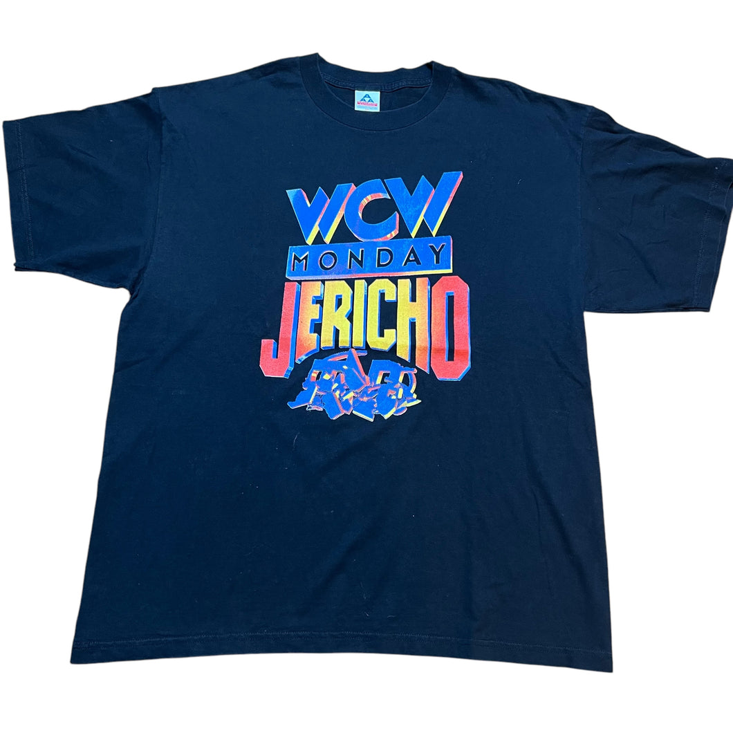 Vintage WCW Jericho Jerichoholics Anonymous T Shirt 90s Black 2XL