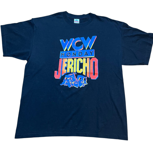 Vintage WCW Jericho Jerichoholics Anonymous T Shirt 90s Black 2XL