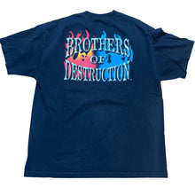 Load image into Gallery viewer, Vintage ALSTYLE The Undertaker Kane Brothers of Destruction 2001 WWF WWE Wrestling T Shirt 2000s Black XL

