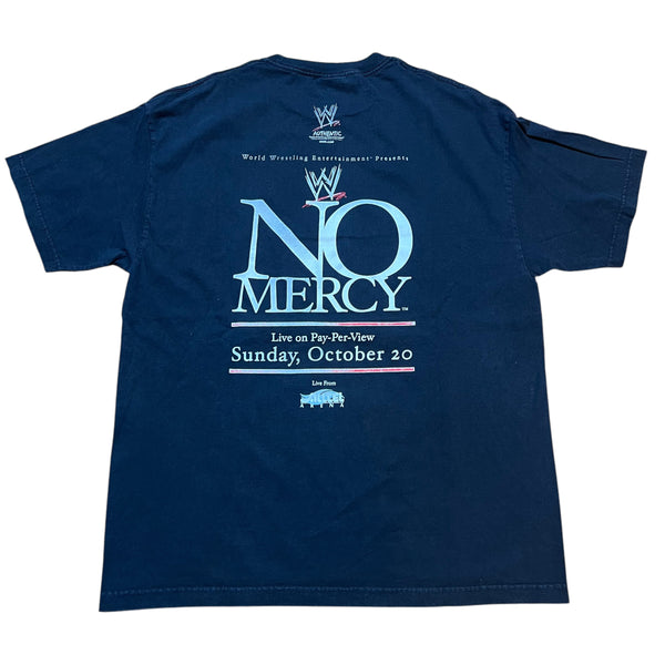 Vintage WWF No Mercy Hell In The Cell Triple H Kane Undertaker Brock Lesnar 2002 Wrestling T Shirt 2000s Black XL
