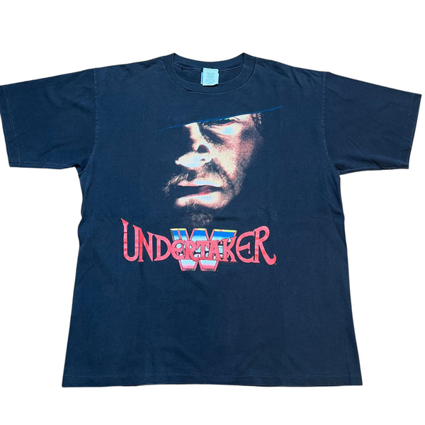 Vintage ALL SPORT The Undertaker Big Face 1993 WWF Wrestling T Shirt 90s Black XL