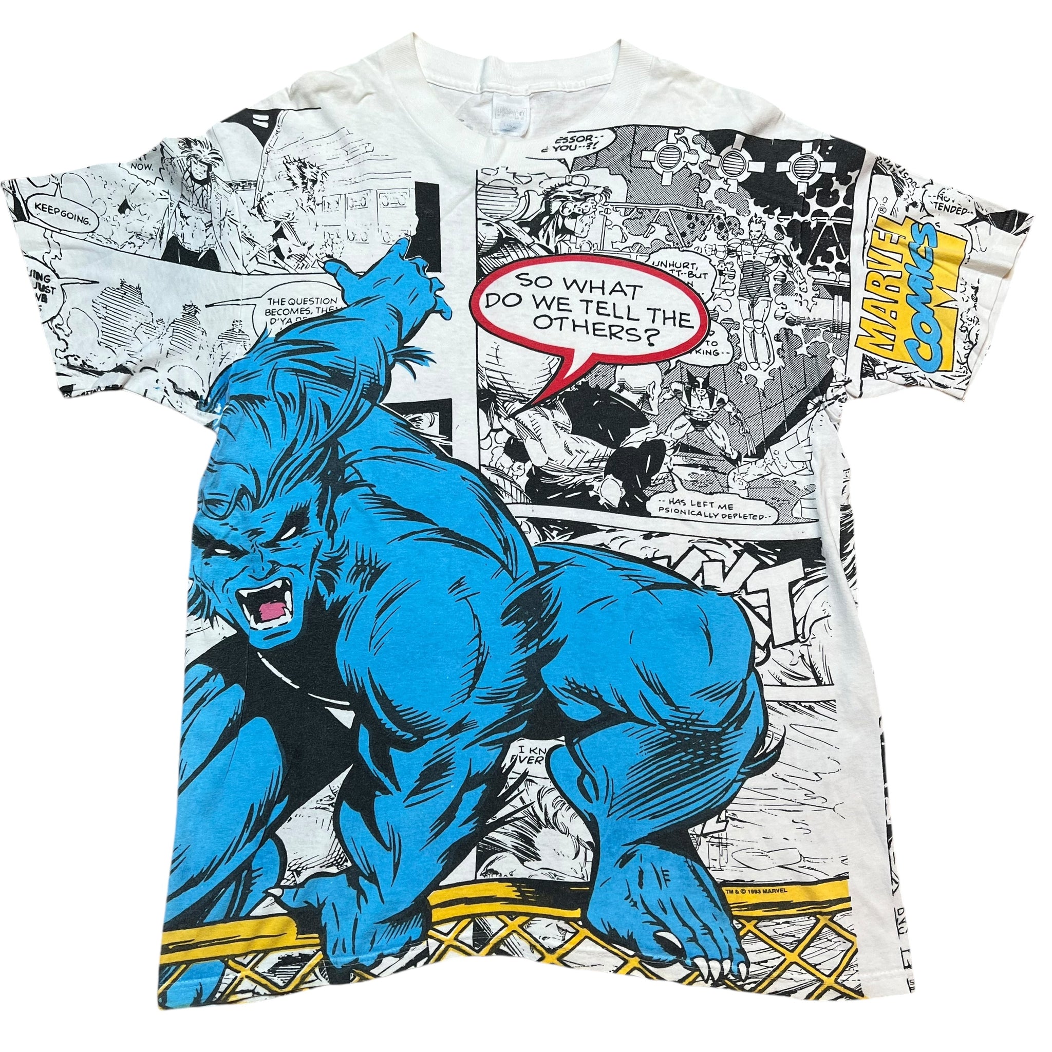 Vintage Marvel outlet shirt All Over Print