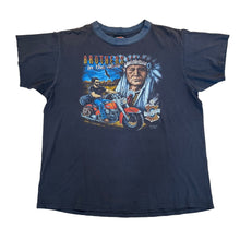 Load image into Gallery viewer, Vintage 3D EMBLEM Harley Davidson Brothers In The Wind 1990 T Shirt 90s Black XL
