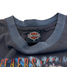 Load image into Gallery viewer, Vintage 3D EMBLEM Harley Davidson Brothers In The Wind 1990 T Shirt 90s Black XL
